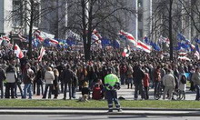 белорусская оппозиция отмечает дзень волi